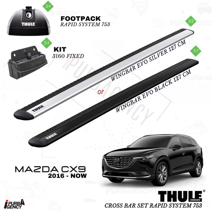 0000 8l Mazda Cx9 Cross Bars 00008LR02 2013-2016 Mazda CX-5 Roof