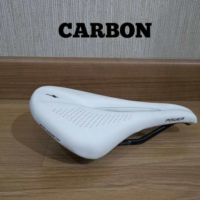 Gambar SADEL SEPEDA ROAD BIKE SPECIALIZED S WORKS CARBON POWER BODY GEOMETRI - Putih dari kezaku undefined Tokopedia