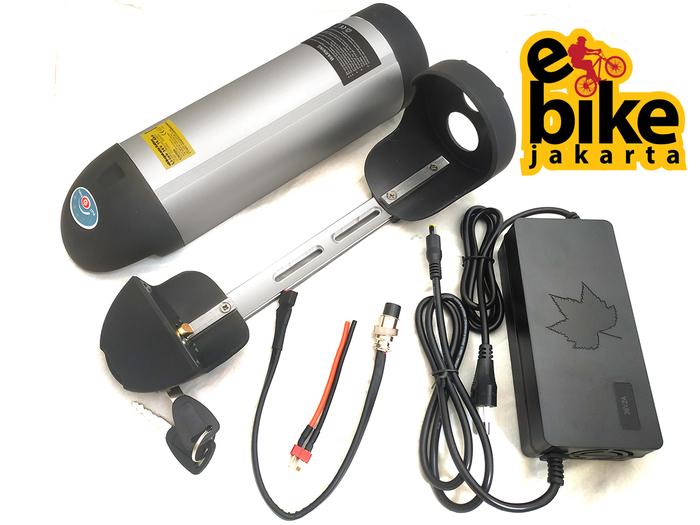 Jual Baterai sepeda listrik ebike selis Botol 36v 10Ah termasuk
