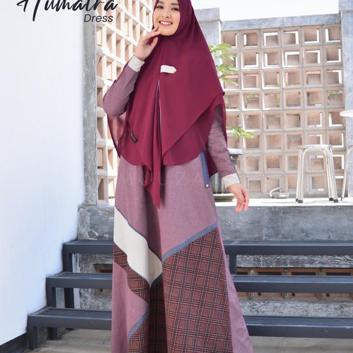 Gambar Humaira dress by Mouza Indonesia - Red Velvet, S dari Gerai_Mouza undefined Tokopedia