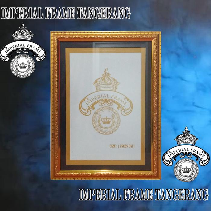 Gambar Bingkai Figura Frame Foto 14R (25X35 CM) Ukir Gold/Cokelat/Silver - Gold dari indah photo undefined Tokopedia