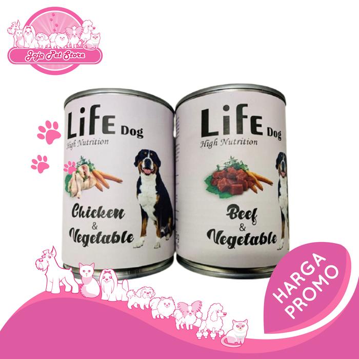 Gambar Makanan Anjing Life Dog Basah Kaleng Seperti Pedigree - lamb vege dari JOJO Petstore undefined Tokopedia