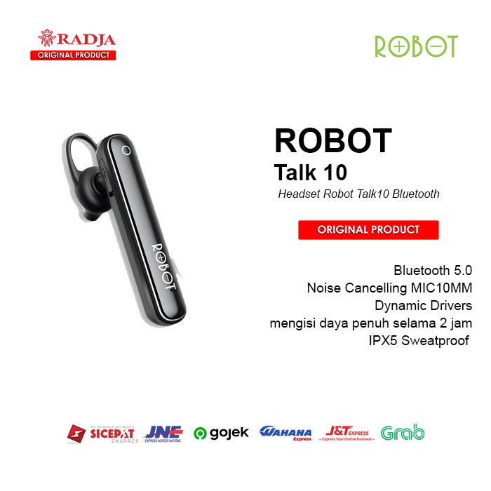 Jual Robot Talk10 Earphone Handsfree Headset Bluetooth Talk 10