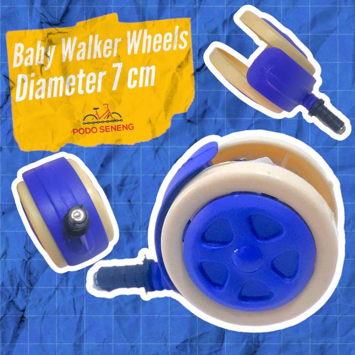 Gambar Roda Baby Walker Tajimaku 102 Baby Walker Wheels - Biru dari PODO SENENG BIKE undefined Tokopedia