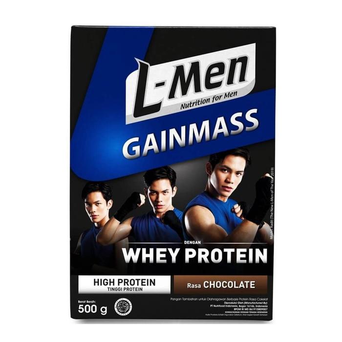 Gambar L-Men Gain Mass 500gr Susu Weight Gainer Whey Protein Lmen Gainmass - Chocolate dari MinuteMan undefined Tokopedia
