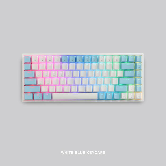 Gambar Rexus Daxa M84 Pro Ultimate Wireless Wired Bluetooth Gaming Keyboard - White Case, Brown Switch dari Megallo Shop undefined Tokopedia