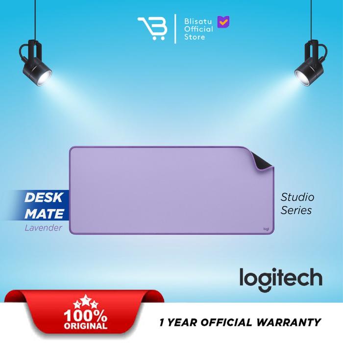 Gambar Logitech Desk Mat Studio Series Mouse Pad Mousepad Logitech - LAVENDER dari Blisatu.id undefined Tokopedia