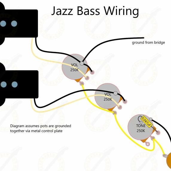 Jual Wiring Harness Jazz Bass Fender Squier Prewiring Plus Treble Bleed