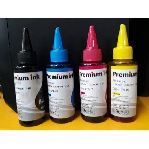 Gambar Tinta printer Epson Canon Hp premium satuan black magenta cyan yelou - Hitam dari acayama comp undefined Tokopedia
