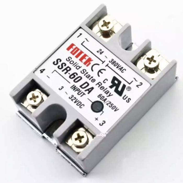 Solid State relay modul DC 3~32v to AC 24~3802vac 60A