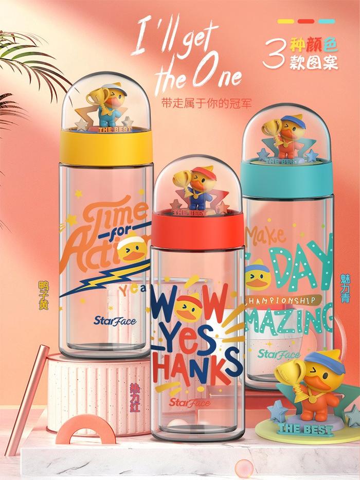 Gambar Botol Minum Kaca 310ML SFC-615 Stainless - Merah dari Ollahomeliving undefined Tokopedia