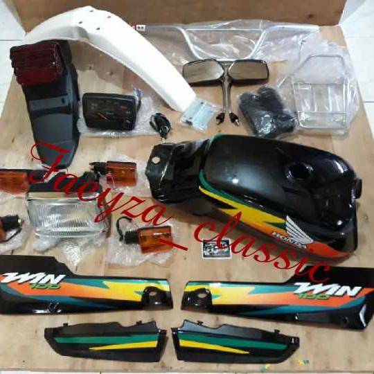 Gambar Cover body Fullset komplit Honda win  berbagai macam warna. - Fullset Hitam dari Faeyza2 undefined Tokopedia