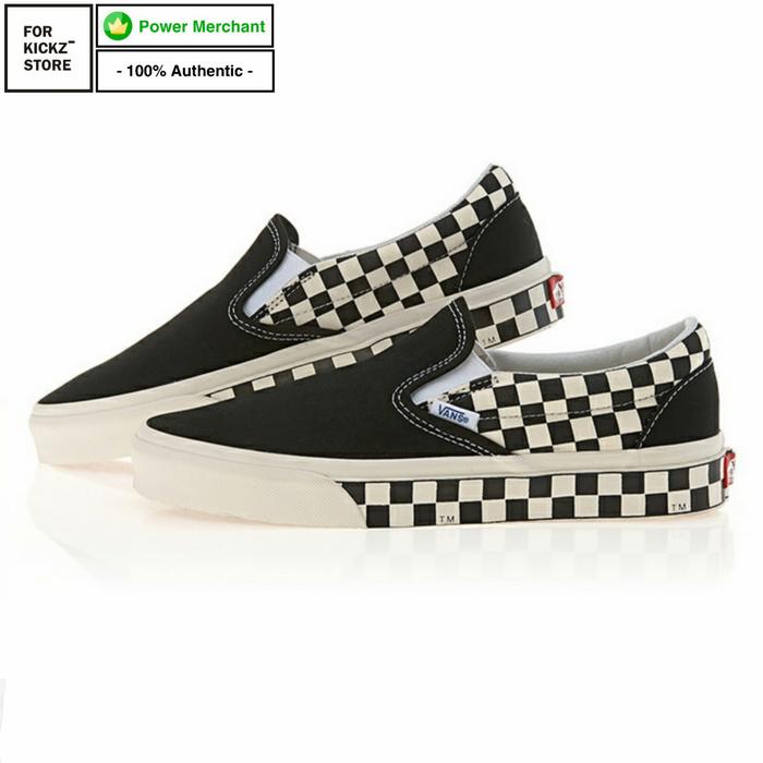 VANS CLASSIC SLIP-ON SIDE WALL CHECKERBOARD 36