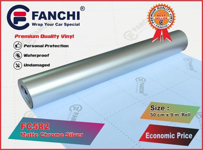Gambar Sticker Fanchi Premium metalic matt 50cm ( ROL ) - silver dari Atom Sticker undefined Tokopedia