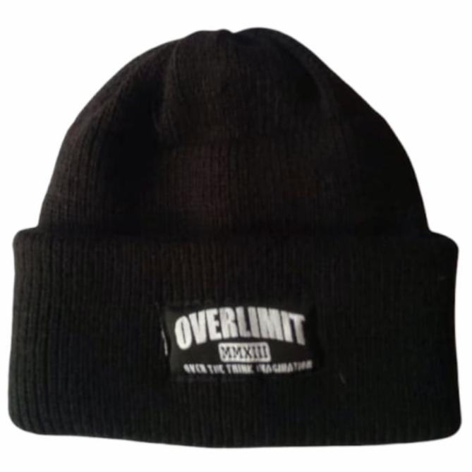 Jual Topi Beanie Hat OVERLIMIT HITAM 