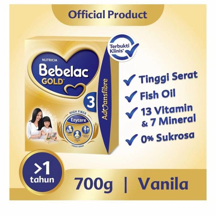 Gambar Bebelac Gold 3 Susu Bubuk Vanilla 700gr - Vanila dari ALMAHDA STORE undefined Tokopedia