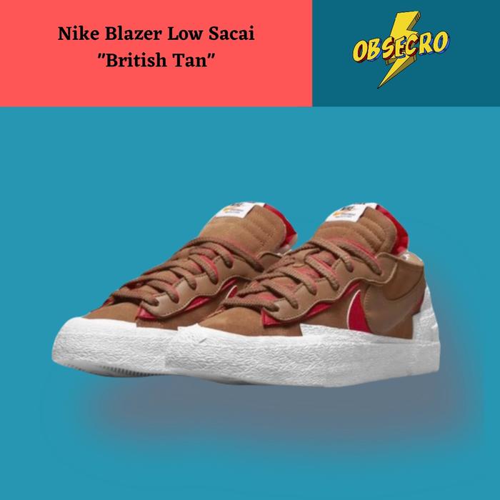 sacai blazer low british tan