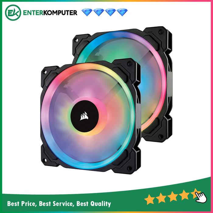 Corsair LL140 RGB (Twin Pack) With Lighting Node PRO 14CM Fan di Enter  Komputer Official Tokopedia