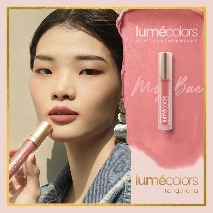 Gambar Lumecolors Lip & Cheek Mousse - My Bae | Lipstick Lip Cream 3-in-1 dari Lumecolors Tangerang undefined Tokopedia