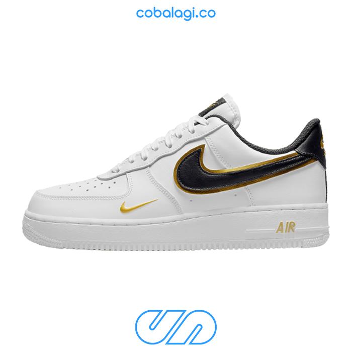 af1 black white gold