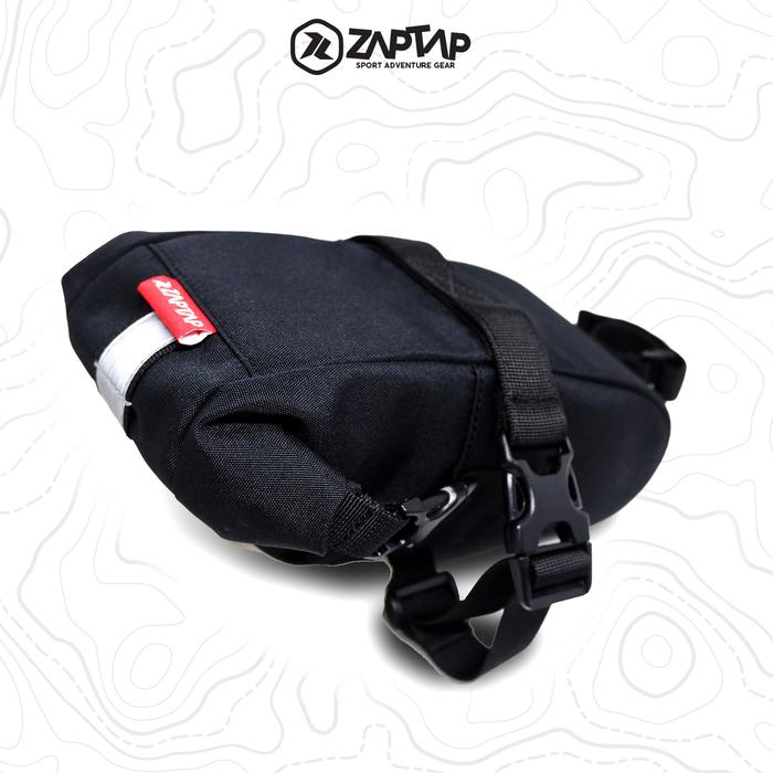 Gambar Tas Sepeda Saddlebag Rollltop Tas Sadel Jok Belakang Touring Gravel - Hitam dari zaptap Gear undefined Tokopedia