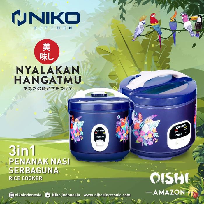 Gambar Niko Magic Com 3 in 1 Oishi 1.2 Liter (Tutup Kaca) OL 12 - Amazon dari NICA EL undefined Tokopedia
