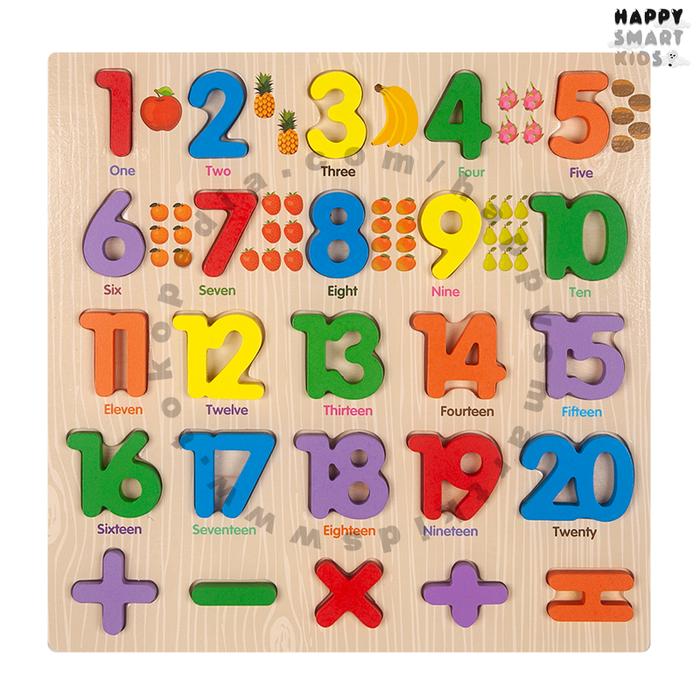 Jual Puzzle Huruf Angka Alphabet Number ABC 123 Mainan Edukasi ...