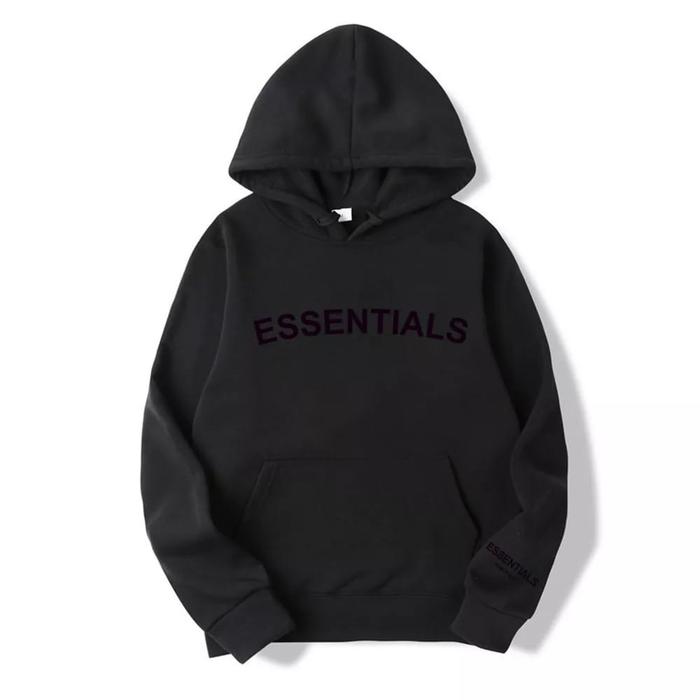 Gambar ESSENTIALS SWEATER HOODIE Sweater Keren Sweater Pria Sweater Wanita - Hitam dari Grosir Sweater09 undefined Tokopedia
