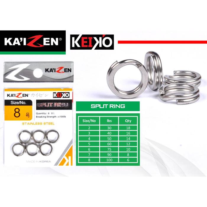 Gambar Split Ring Kaizen Keiko - No 7 dari Wahana Fishing Shop undefined 3 Tokopedia