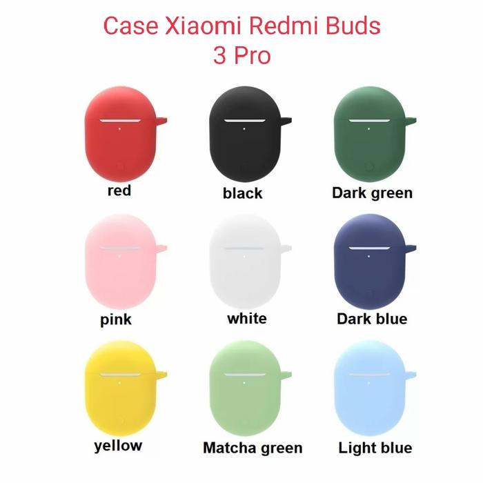 Case Casing Silicon Xiaomi Redmi Buds Pro Airdots Carabiner hijau  macha