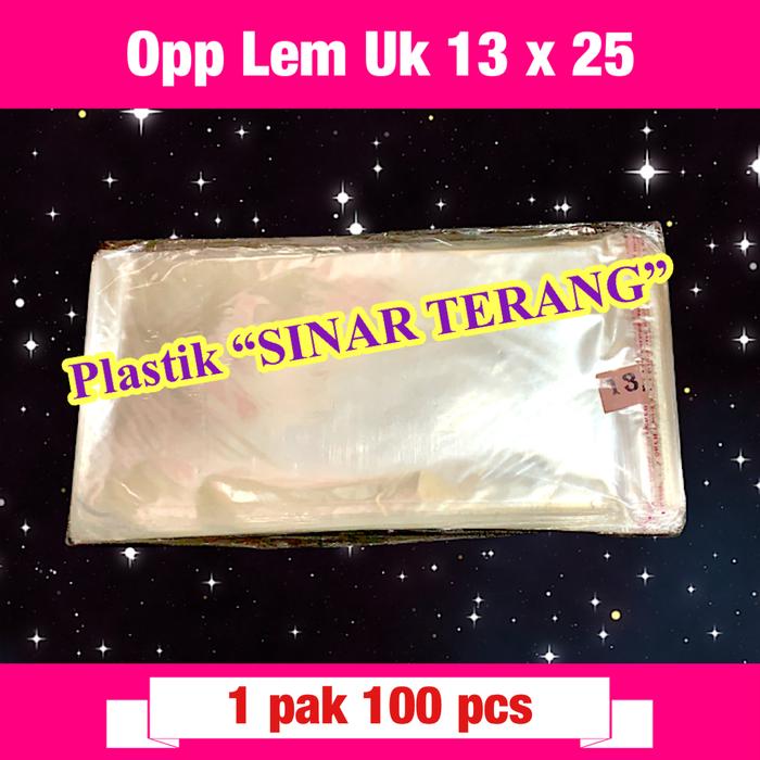 Gambar Plastik opp lem 13 x 25 dari Toko Plastik SINAR TERANG undefined Tokopedia