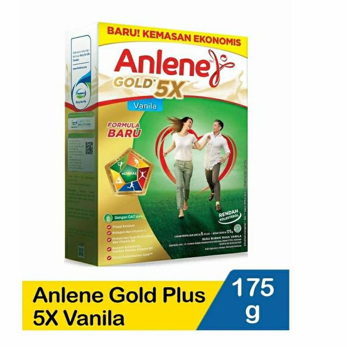 Gambar Anlene Gold Plus 5X Hi-Calcium Vanila 175G dari EL NUNO undefined Tokopedia