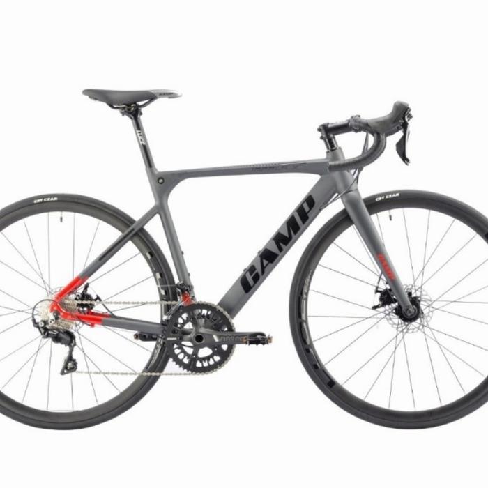 Gambar Sepeda Balap Road Bike Roadbike CAMP IMPALA X DISC - Grey Red, 48 dari Bike Forever undefined Tokopedia