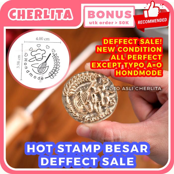 Gambar Hot Stamp Besar Cake Kue Chiffon Bolu Stempel Emboss Cheesecake 1 Set - Deffect Sale dari Cherlita undefined Tokopedia