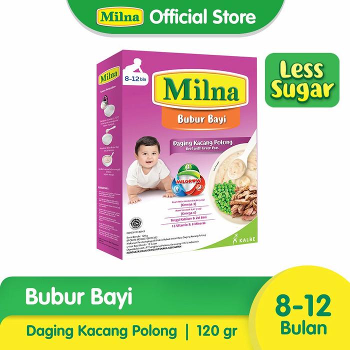 Gambar Milna Bubur Instant Bayi 8+ Bulan Reguler 120 Gr | 120gr MPASI Baby - Daging KcPolong dari Najmi Baby and Kids undefined Tokopedia