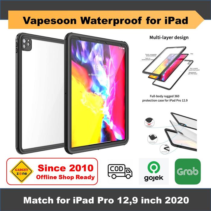 Jual iPad Pro 11 2020 12,9 Inch Casing Vapesoon Waterproof Case