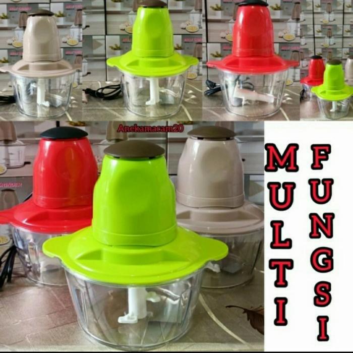 Gambar chopper bumbu/daging cosmos 1,2liter kaca - grinder 4 pisau, bubble dari cahaya terang2 undefined Tokopedia