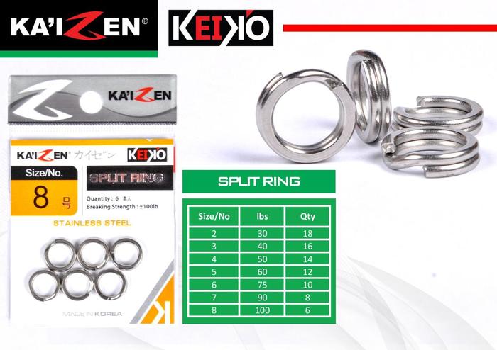 Gambar Split Ring Kaizen Keiko - No 7 dari Wahana Fishing Shop undefined 2 Tokopedia