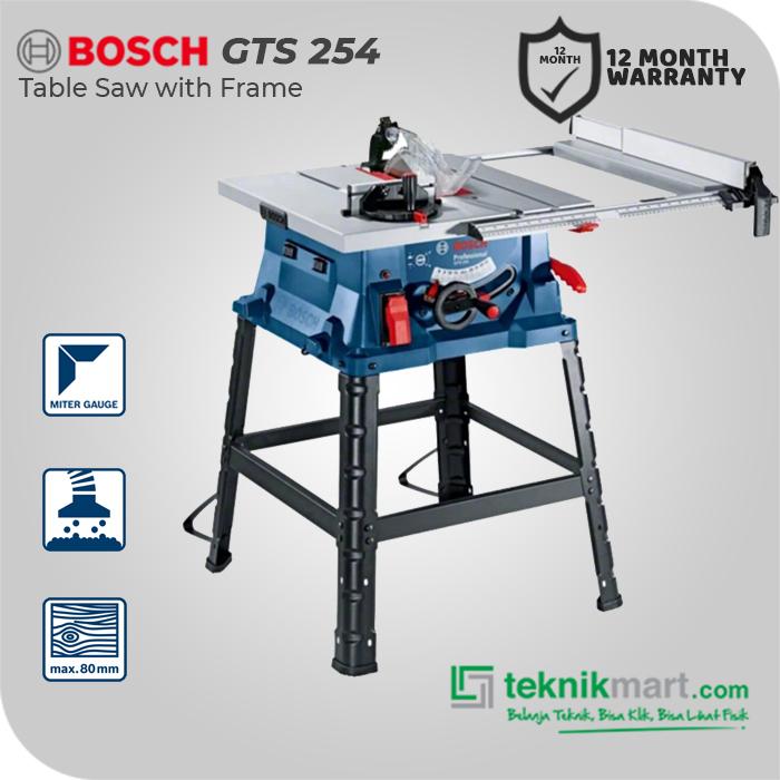 Gambar Bosch GTS 254 1800W 254MM Table Saw w/ Stand / Mesin Gergaji Meja dari Teknikmart undefined Tokopedia