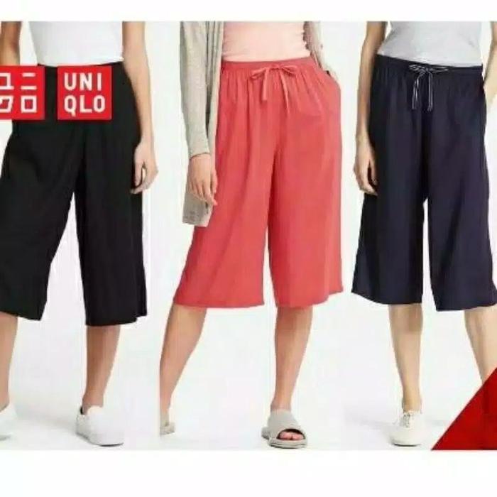 Gambar celana wanita kulot uniqlo 7 8 relaco - Coksu, XL dari Cakradonya79 undefined Tokopedia