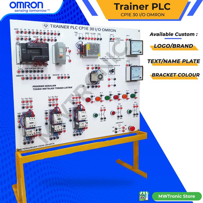 Module Trainer Plc Jual TRAINER PLC OMRON CP1E E30SDR-A STAR DELTA FULLSET (Free Custom ...