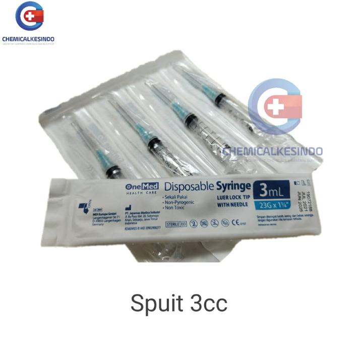 Gambar Spuit 1cc / spuit 3cc / spuit 5cc / spuit10cc/ spuit 20cc onemed - 3CC/BOX dari CHEMICALKESINDO undefined Tokopedia