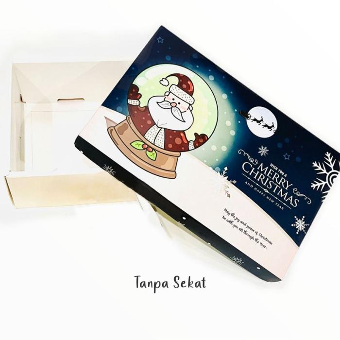 Gambar Box Natal Isi 3 Toples Persegi Panjang 350gr Dus Kue Parcel Christmas - Tanpa Sekat dari emy grosir store undefined Tokopedia
