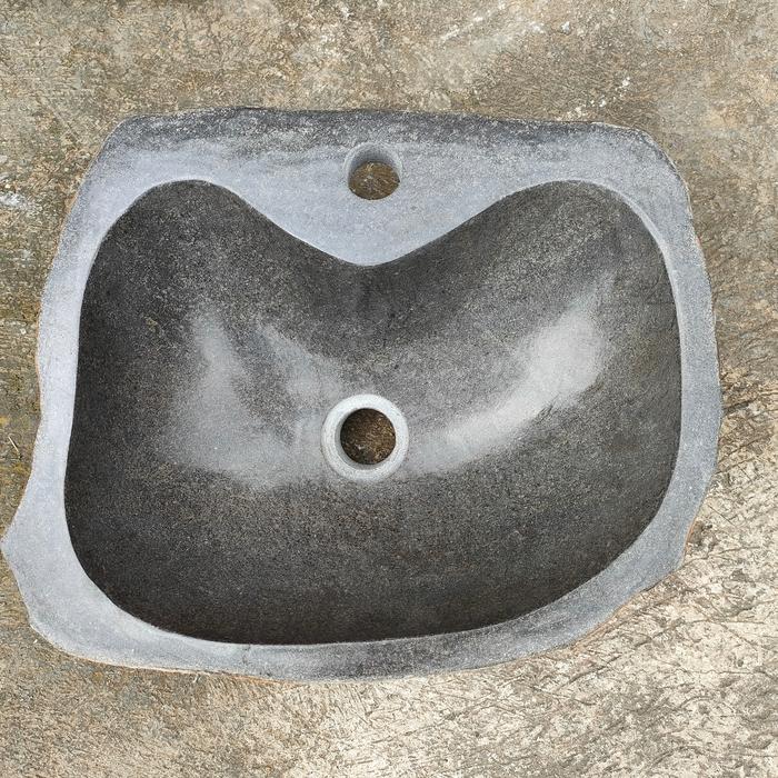 Gambar Wastafel batu kali alami - Ada lubang kran dari UD DIAN ALAM SEJATI undefined Tokopedia