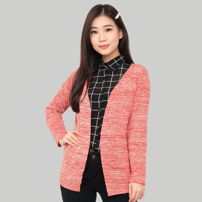 Gambar Monellina BEBY Cardigan Rajut XXL Jumbo Wanita - Merah, XXL dari Monellina Fashion undefined Tokopedia