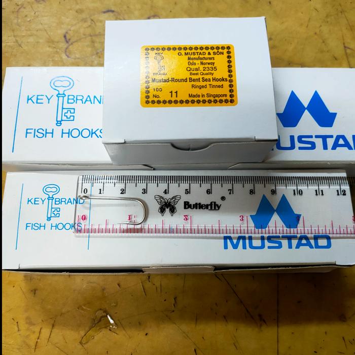 Gambar Kail mata pancing mustad cap kunci no. 6 - 13 - No.11 dari Jawashhop95 undefined Tokopedia