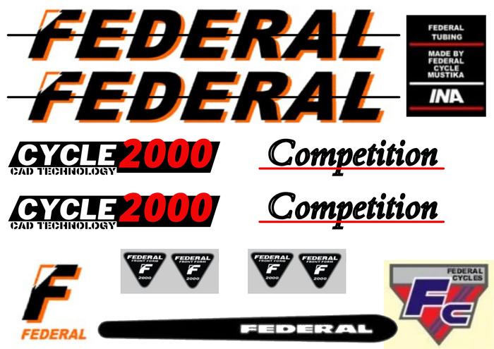 Gambar Sticker Sepeda Federal Competition Aksesoris Decal dari Toko Jayyy undefined Tokopedia
