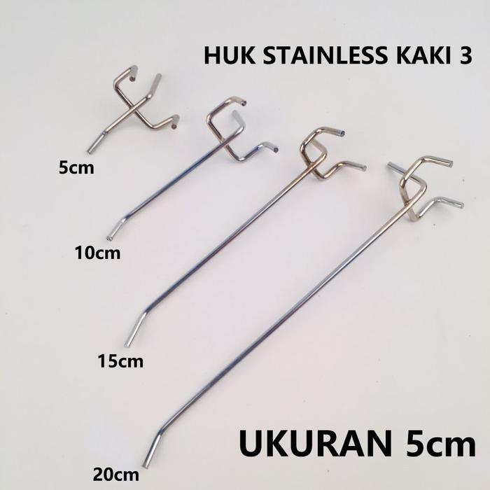 Gambar Cantolan Ram Kawat Besi Stainless Aksesoris Huk Ram 10-20cm isi 1 pcs - Kaki3 5cm dari HihappyShopping undefined Tokopedia