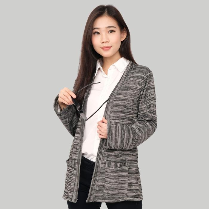 Gambar Monellina CRSARAH Cardigan Rajut XXL Jumbo Wanita - Abu-abu, XXL dari Monellina Fashion undefined Tokopedia