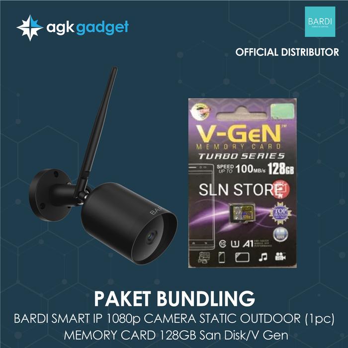 Promo Bundling BARDI Smart CCTV Outdoor IP Camera Static free Memory